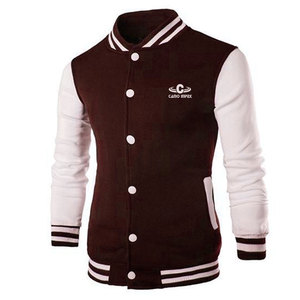 Lightweight <b>Men</b> Letterman <b>Jacket</b> With Rib Collar Stylish Winter <b>Jacket</b> For Smart Everyday Looks - Product Image 1