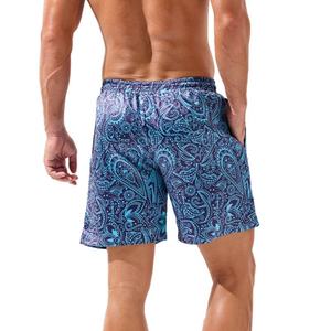 Shorts de Baño Casuales para Hombre, Color Azul Marino, Transpirables, de Secado Rápido, Cintura Media, con Logotipo Frontal, Bolsillos con Cordón - Product Image 6