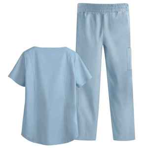 New Style Uniform Women Scrubs <b>Sets</b> Stylish Fashion Scrub Wholesale Customized Medical Nurse Uniform Short Sleeve for Women - Product Image 2