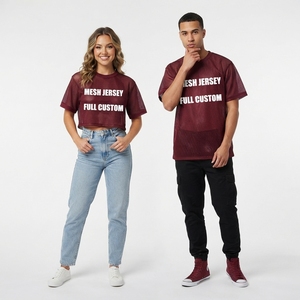 เสื้อเจอร์ซีย์กีฬาคุณภาพสูงแบบซับลิเมชั่น ผ้าตาข่ายหรูหรา ทรงครอป สำหรับอเมริกันฟุตบอล ระบายอากาศได้ดี - Product Image 2