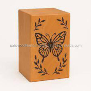 Urnas de cremación de madera para adultos Urnas de madera Urnas funerarias Tamaño personalizado Suministros funerarios - Product Image 4
