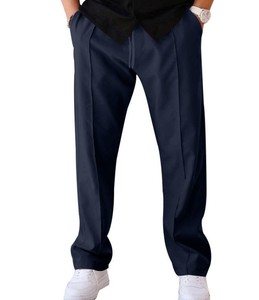 Pantalon de jogging décontracté pour homme, léger, respirant, à séchage rapide, 100% coton, taille mi-haute, coupe droite et ample, idéal pour le sport et le fitness - Product Image 3