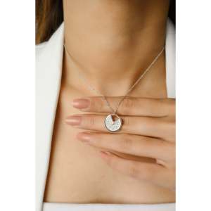 Collar de Cadena con Disco de Diamantes VVS1 en Oro de 14K - Certificado IGI - Product Image 4