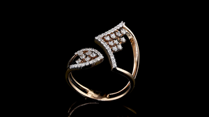 Designer Open Style 14K Gold Lab Grown Diamond <b>Ring</b> | IGI Certified Elegant Party Wear <b>Statement</b> <b>Ring</b> for Women - Product Image 6