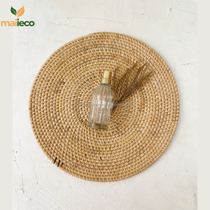 Posavasos de bambú de ratán Natural ecológico de 5mm de espesor al por mayor juego de vajilla clásico posavasos de mimbre de Vietnam - Product Image 2