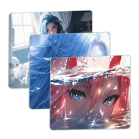 Tapis de souris gaming en verre 350x300x2mm pour configuration de bureau personnalisée, cybercafé, gaming compétitif, design personnalisable - Stock disponible