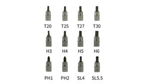 ชุดเครื่องมือช่างซ็อกเก็ตเหล็กโครเมียมวานาเดียม 1/4 นิ้ว 85% ผลิตจากเหล็กกล้าชุบโครเมียมวานาเดียม จำนวน 36 ชิ้น ชุดประแจซ็อกเก็ต OEM ITA Tools - Product Image 5