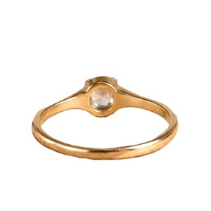 IGI Certified 10K 14K 18K Solid Gold Minimalist Round Cut Lab Diamond Moissanite Promise <b>Ring</b> <b>Proposal</b> <b>Ring</b> Handmade Jewelry - Product Image 2
