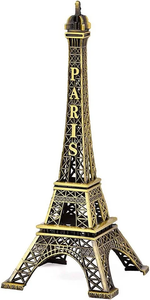 Figurine décorative de luxe vintage Tour Eiffel Paris en métal, souvenir architectural, objet de collection, décoration intérieure, cadeau - Product Image 3