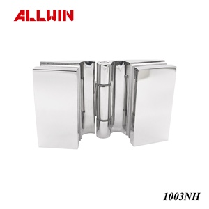 Charnière de porte en laiton massif à 180 degrés, verre à verre, design rectangulaire moderne et traditionnel pour portes et fenêtres - Product Image 5