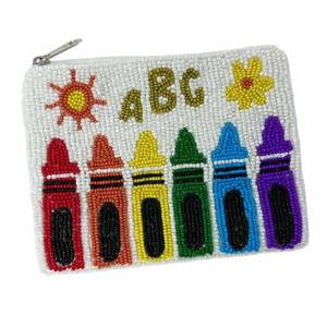 Monedero con Cuentas Hechas a Mano y Cierre de Cremallera Superior, Perfecto para Llevar Llaves, Efectivo y Tarjetas, Uso Multipropósito, Bolsa de Regalo para Mujeres y Niñas - Product Image 1