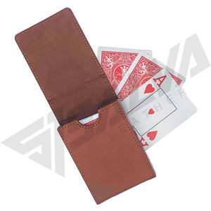 PU Leather <b>Playing</b> <b>Card</b> Holder Mini Pocket Business <b>Card</b> Case Wallet Magnetic Name <b>Card</b> Holder - Product Image 3