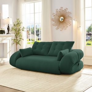 Divano Letto Pieghevole Multifunzionale 3 in 1 da 200 cm in Tessuto Teddy e Schiuma, per Umani e Cani, Letto Pigro - Product Image 3