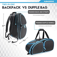 Sac de raquette de pickleball et de padel personnalisé avec logo imprimé 2026, qualité supérieure, résistant à l'eau, capacité 30-40L pour le tennis et les sports