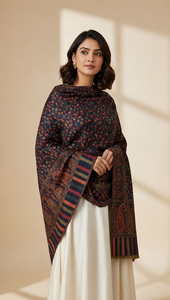 Ladies Acrylic Floral Paisley Patterned Long Winter <b>Shawl</b>-Fashion Daily Wear Reversible Breathable Durable Quick Dry Scarf - Product Image 4