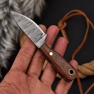 มีดล่าสัตว์สไตล์ดามัสกัสทำมือ มีด EDC ใบตายแบบกำหนดเองพร้อมด้ามไม้ ขายส่งจำนวนมาก ของขวัญแทนใจ - Product Image 2