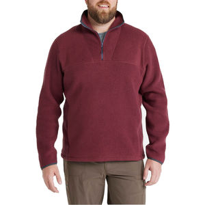Sweat-shirts décontractés pour hommes à blocs de couleur avec quart de zip, 100 % coton, tissu premium, pull-over basique à fermeture éclair quart de tour, vente en gros - Product Image 6