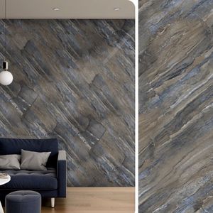 Carrelage mural décoratif en porcelaine émaillée sculptée de luxe 600x1200 pour décoration intérieure commerciale haut de gamme, finition brillante - Product Image 3