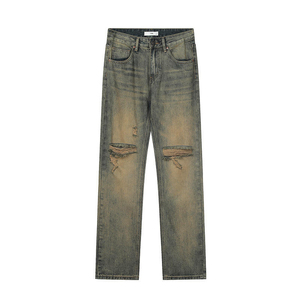 Jeans en denim pour hommes sur mesure, pantalons de luxe, mode streetwear, fabrication en gros, qualité supérieure, jeans en gros - Product Image 2