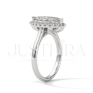 925 Silver Silver Ring For Women Solitaire Marquise Cut Diamond Ring for Everyday Wear Office Use And <b>Wedding</b> Elegant Gift - Product Image 3