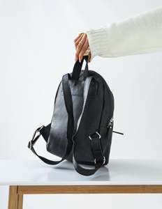 Mini Mochila de Cuero Genuino con Logotipo Personalizado para Mujer, Pequeña Mochila de Piel Vacuna, Bolso de Viaje de Lujo para Damas LSBP-0145 - Product Image 4