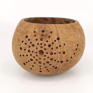 Custom design natural coconut shell candle <b>holder</b> artisanal <b>tealight</b> <b>holders</b> factory price - Product Image 4