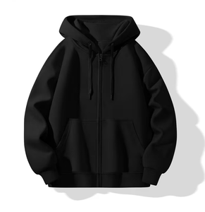 Zip-up 100% Cotton Full Sleeve Hoodie Hooded Sweatshirts for Women with a Loose Fit Featuring a Zip-Up Design Long Sleeves - Product Image 5
