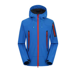 Vestes softshell d'hiver pour hommes à bas prix, pour le camping en plein air, la randonnée, coupe-vent, légères, à capuche - Product Image 3