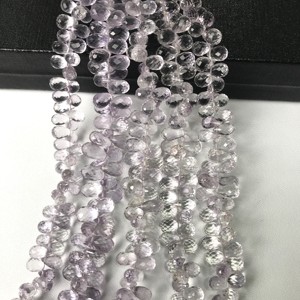 พลอยอเมทิสต์สีชมพูธรรมชาติ เกรด AAA แท้ 100% รับรองโดย IGI รูปทรงหยดน้ำ เจียระไน ขนาด 4x6.5 มม.-6x11.5 มม. สำหรับทำเครื่องประดับ Vivaaz Gems - Product Image 2