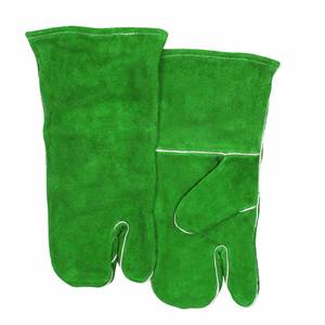 Gants en cuir de vachette pleine fleur, résistants à l'abrasion, pour la sécurité industrielle, la protection personnelle, la lutte contre les incendies, la construction et le barbecue - Product Image 5