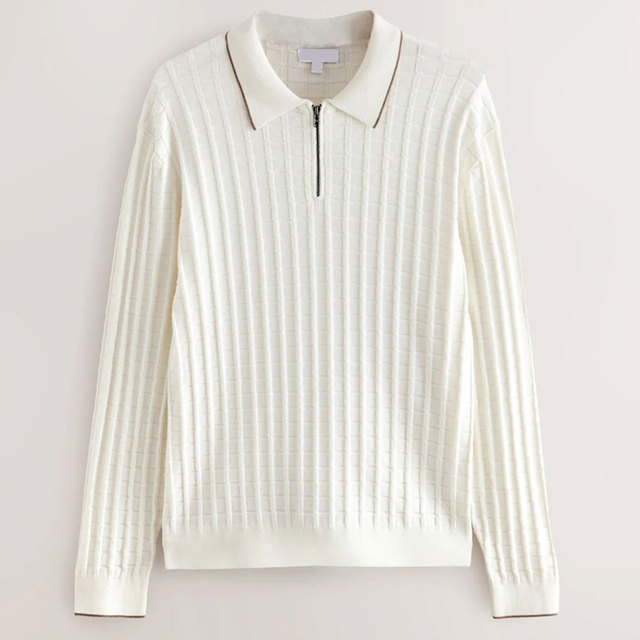 Durable Men for Shirts Classic Design Long Sleeve Comfortable Fit Breathable Plain Dyed Knitted Perfect for Travel Daily Use