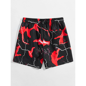 Shorts de streetwear vintage personnalisés pour hommes, design rétro imprimé, couleur unie, en coton respirant à séchage rapide, pour le basketball - Product Image 5
