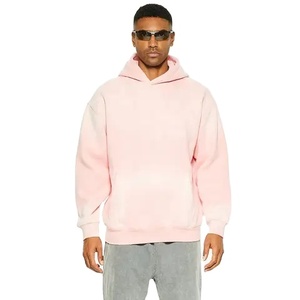 High Quality 370gsm 100% Cotton Heavyweight <b>Pullover</b> Hoodie French Terry Drop Shoulder Regular Fit Waterproof Breathable <b>for</b> <b>Men</b> - Product Image 6