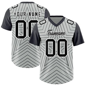 Practice American Football Jersey Polyester Mesh No Fade Sublimation Custom Logo Design Your Own Supplier <b>Athletic</b> Wear - Product Image 1