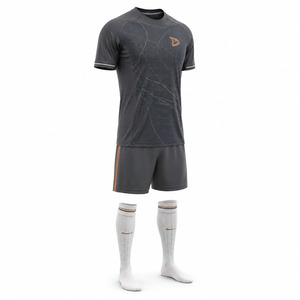 Fabricante Profesional de Uniformes de Fútbol OEM: Uniformes de Fútbol para Hombre con Sublimación Completa y Cuello en V – Jersey y Pantalones Cortos Deportivos Personalizados para Verano - Product Image 2