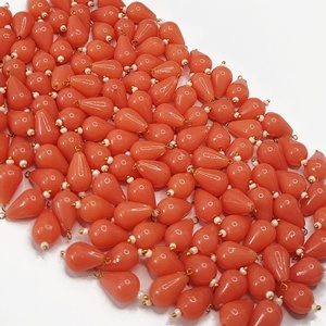 Chaîne de perles rondes en bois rouge pour la fabrication de bijoux, 108 pièces, perles de prière Mala, chapelet portable - Product Image 3