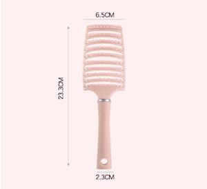 Cepillo Desenredante Curvo Ventilado de Moda con Logotipo Personalizado para Cabello Húmedo y Seco, Herramienta de Masaje Capilar para Salón de Peluquería - Product Image 4