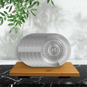 6 PCS <b>Side</b> <b>Plate</b> Stainless Steel with Laser Signature Matt Finish-Dishes & <b>Plates</b> - Product Image 3