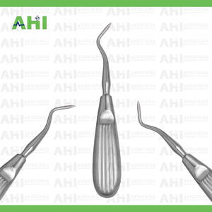 Elevador de Raíces Twist AHI Derecho 3mm Manual de Acero Inoxidable Certificado CE Clase I Instrumento Dental AHI-6102L Plata con Empuñadura Ergonómica - Product Image 5