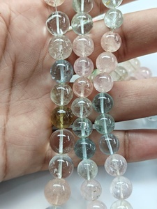 Suministro directo al por mayor de cuentas de piedras preciosas de aguamarina multicolor, bolas redondas lisas naturales para mujeres, joyería personalizada. - Product Image 3