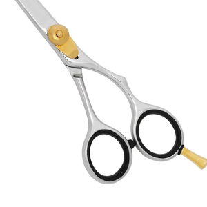 High Quality Stainless Steel Hair Scissors Professional Salon Cutting <b>Shears</b> Straight Blade Ergonomic <b>Handle</b> for Barber - Product Image 5