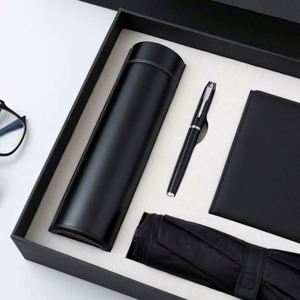 Hot Corporate <b>Box</b> Smart Thermos Cup Umbrella A5 Hardcover Notebook Custom Logo Meeting Items Luxury Business Gift Set - Product Image 4
