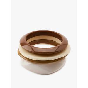 Pulseras de Resina con Tachuelas Elegantes para Mujer, Hechas a Mano, Étnicas, con Cristales, Accesorios de Moda para Uso Diario y Festivo - Product Image 1