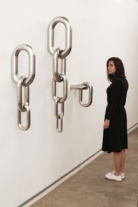 Juego de Eslabones de Cadena de Resina Acrílica Transparente y Colorida para Colgar en la Pared, Decoración de Arte Interior para Sala de Estar Moderna y Escaleras - Product Image 5