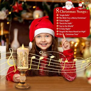 Luci Vintage natale luci a LED senza fiamma lampade da tavolo Decorative per la casa all'aperto portico luci notturne centrotavola decorazioni - Product Image 2