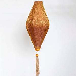 โคมไฟไหมสำหรับตกแต่ง ดีไซน์ใหม่ โคมไฟแขวนผ้าไผ่โฮอิอัน ขายส่ง - Product Image 1