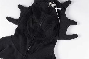 Sweat-shirt à capuche décontracté surdimensionné pour homme, effet usé, chaud, style streetwear, doublure polyester/coton, écologique - Product Image 3