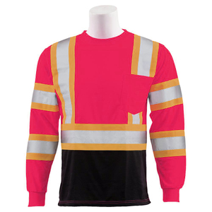 Camiseta de Trabajo Personalizada de Manga Corta OEM de Secado Rápido, Ropa de Seguridad Vial de Alta Visibilidad, Camiseta Reflectante para Construcción y Seguridad - Product Image 3