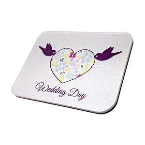 Imán Rectangular para Refrigerador con Diseño de Corazón Rosa para Decoración del Hogar, Recuerdo de Boda - Product Image 3