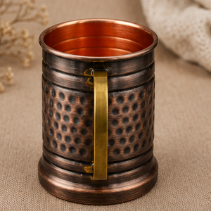 Vajilla de Cobre Texturizado y Martillado de Alta Resistencia BaronCraft con Asa, Vajilla Ecológica para Uso Doméstico - Product Image 1